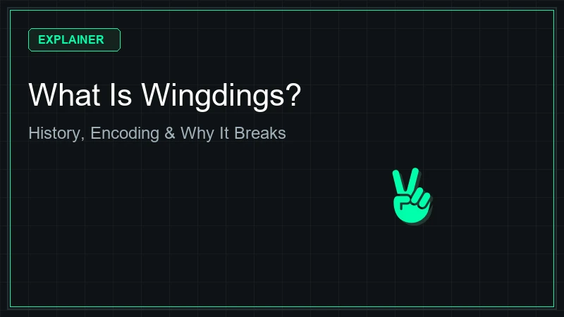 What Is Wingdings? History, Architecture & Why It Breaks
